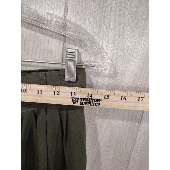 Christy Girl Pants Women 8 Green Vintage Pleated Capsule USA Old Money Classy - Picture 3 of 6